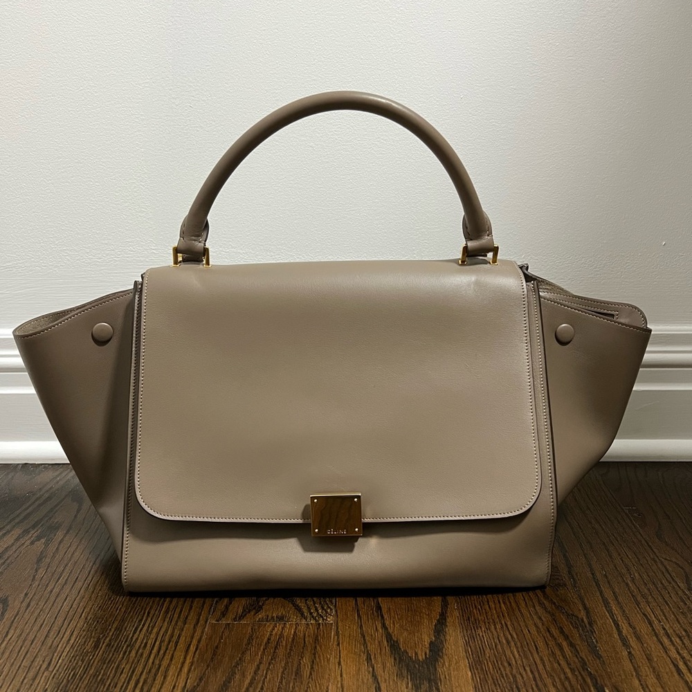 Celine Trapeze Medium in Taupe